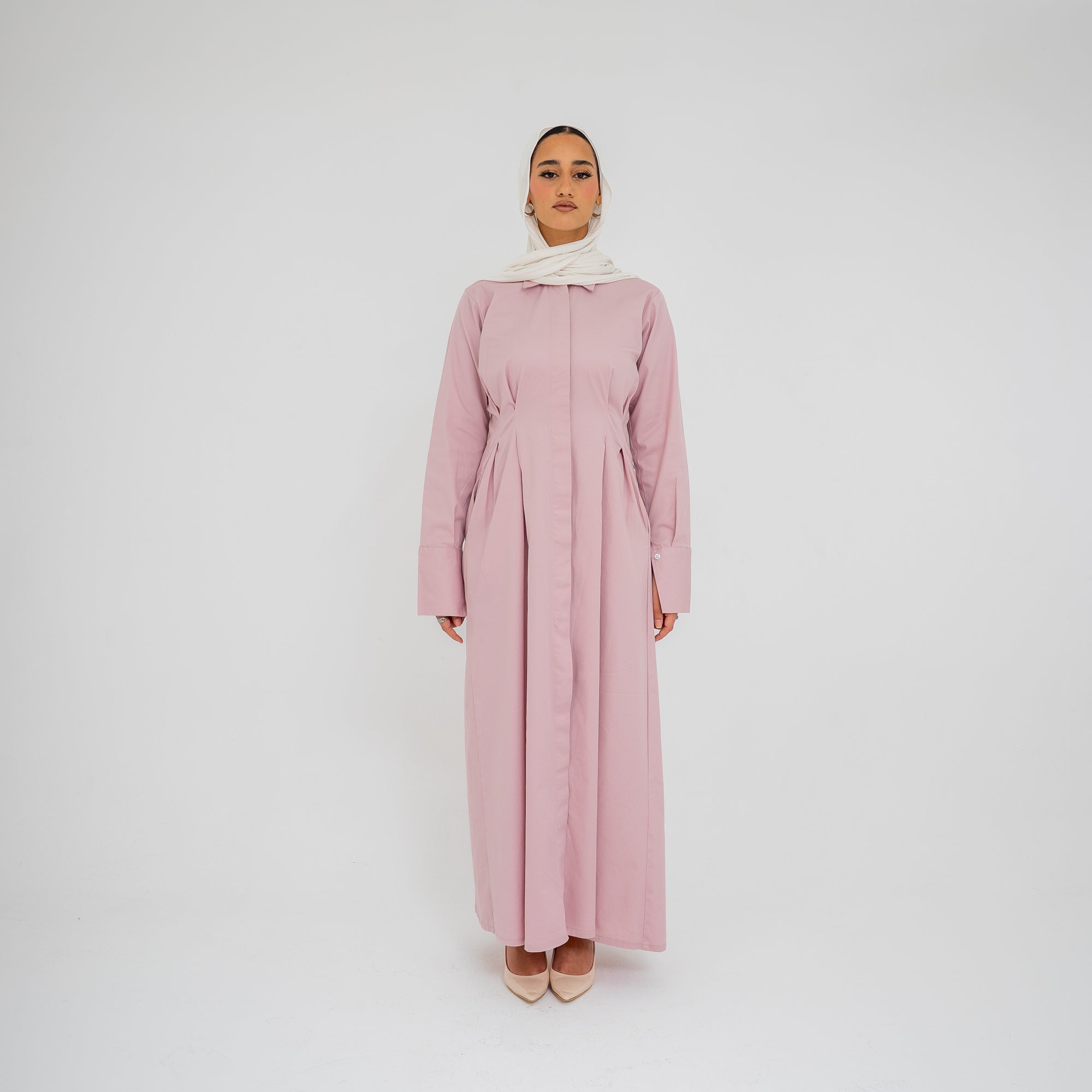 Signature Shirt Dress in Pink (Pre-order)