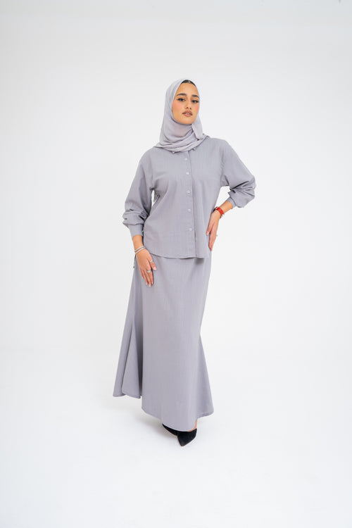 Ayla Grey Linen Set (Pre-Order)
