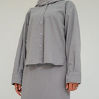 Ayla Grey Linen Shirt (Pre-Order)