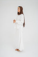 Ayla White Linen Skirt (Pre-order)